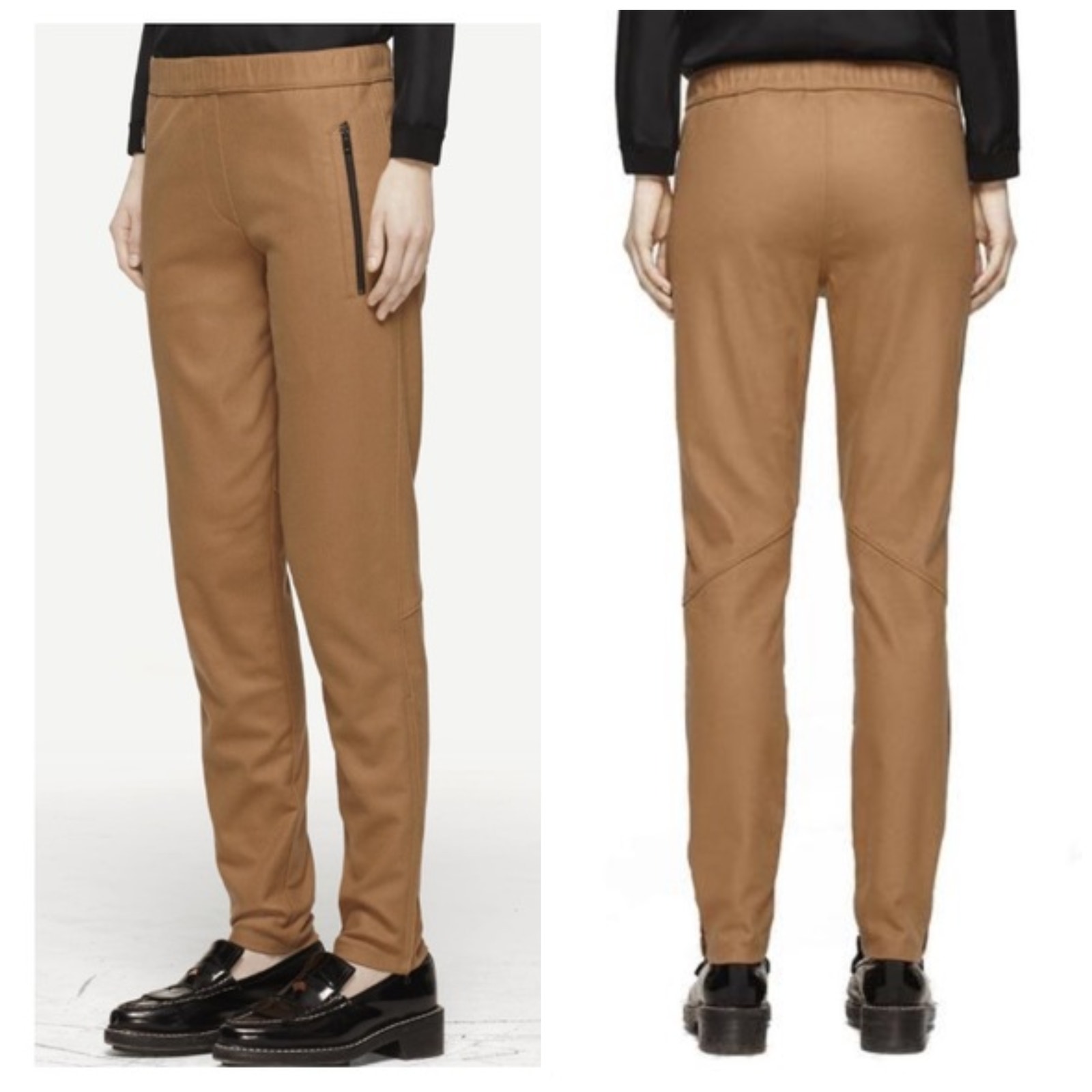Rag & Bone Women's Eugenia Pants Jogger Camel Melton Wool Size 6